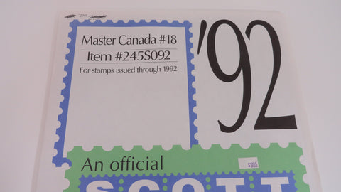 Scott 1992 Master Canada Stamp Album Supplement 18 245S092