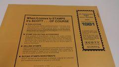 Scott 1981 US Commemorative Singles Stamp Supplement 11 United States 130S081