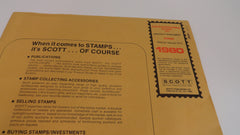 Scott 1980 US Commemorative Singles Stamp Supplement 10 United States 130S080