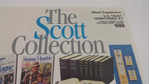 Scott 1988 US Trust Territories Stamp Supplement 3 United States 111S088 NOS