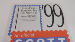Scott 1999 Plate Number Coil Strips Stamp Supplement 11 United States 113S099