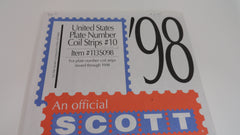 Scott 1998 Plate Number Coil Strips Stamp Supplement 10 United States 113S098