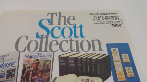 Scott 1988 Plate Number Coil Strips Stamp Supplement 2 United States 113S088