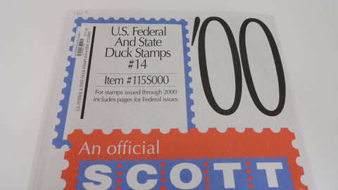 Scott 2000 Federal and State Duck Stamps Supplement 14 United States 2000 115S000