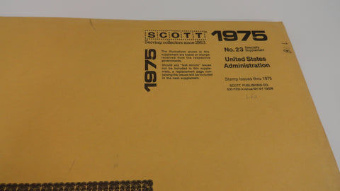Scott 1975 Administration Pages Supplement 23 United States NOS
