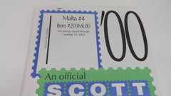 Scott 2000 Malta Specialty Stamp Album Supplement 4 203ML00