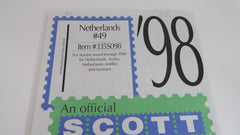 Scott 1998 Netherlands Specialty Supplement 49 335S098