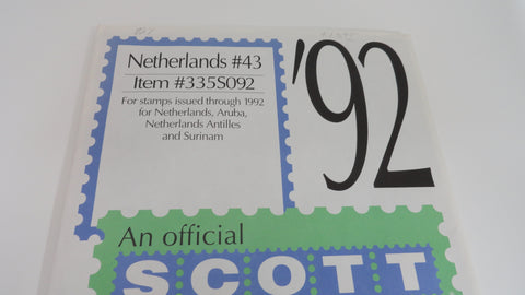 Scott 1992 Netherlands Specialty Supplement 43 335S092