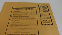 Scott 1981 US Regular & Airmail Plate Blocks Stamp Supplement 14 United States 125S081