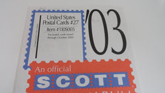 Scott 2003 Post Postal Cards Supplement 27 United States 110S003