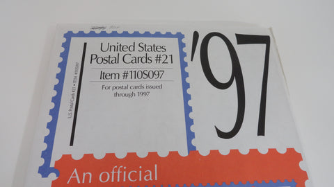 Scott 1997 Post Postal Cards Supplement 21 United States 110S097 NOS