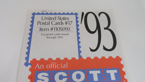 Scott 1993 Post Postal Cards Stamp Supplement 17 United States 110S093 NOS