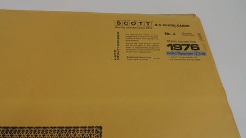 Scott 1976 Post Postal Cards Stamp Supplement 3 United States 110S076 NOS
