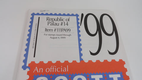 Scott 1999 Republic of Palau National Series Stamp Supplement 14 111PA99 NOS