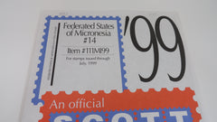 Scott 1999 Micronesia Stamp Album Supplement 14 111MI99 NOS