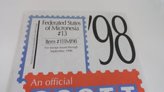 Scott 1998 Micronesia Stamp Album Supplement 13 111MI98 NOS