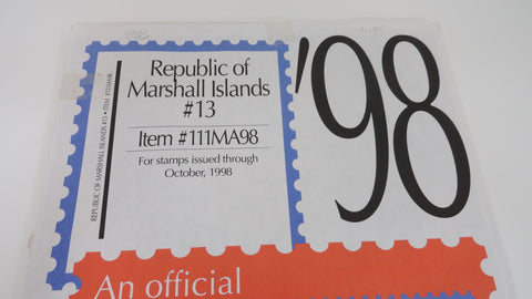 Scott 1998 Marshall Islands National Stamp Supplement 13 111MA98