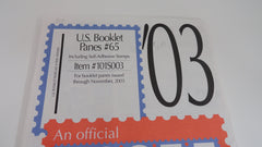 Scott 2003 US Booklet Pane Stamp Supplement 65 United States 101S003
