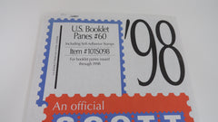 Scott 1998 Booklet Pane Stamp Supplement 60 United States 101S098 NOS