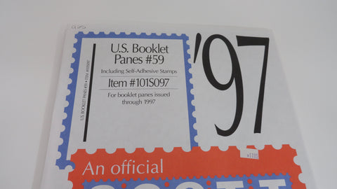 Scott 1997 Booklet Pane Stamp Supplement 59 United States 101S097 NOS