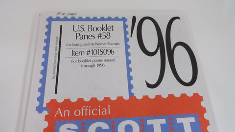 Scott 1996 Booklet Pane Stamp Supplement 58 United States 101S096 NOS