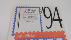 Scott 1994 Booklet Panes Stamp Supplement 56 United States 101S094 NOS