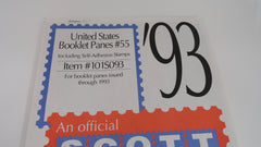 Scott 1993 Booklet Panes Stamp Supplement 55 United States 101S093 NOS