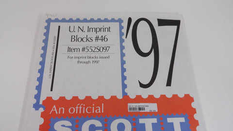 Scott 1997 U.N. Imprint Blocks Stamp Supplement 46 United Nations 552S097