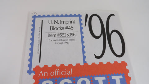 Scott 1996 U.N. Imprint Blocks Stamp Supplement 45 United Nations 552S096