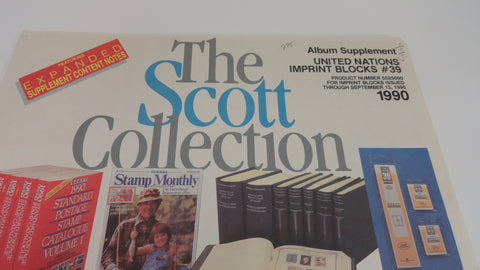 Scott 1990 U.N. Imprint Blocks Stamp Supplement 39 United Nations 552S090