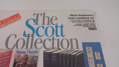 Scott Pony Express Stamp Supplement 2 United States 1990 178S090