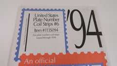 Scott 1994 Plate Number Coil Strips Stamp Supplement 6 United States 113S094