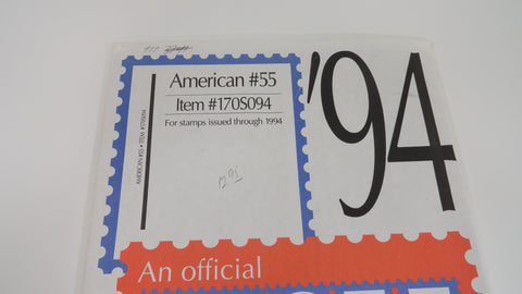 Scott 1994 American Series Stamp Supplement 55 United States 170S094