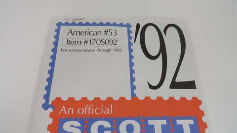 Scott 1992 American Series Stamp Supplement 53 United States 170S092