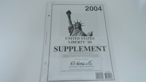 Harris 2004 Liberty III 3 Stamp Album Supplement United States Postal Stationery