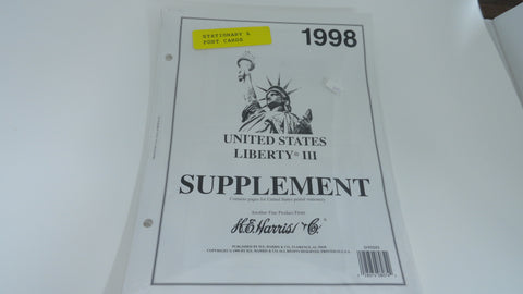 Harris 1998 Liberty II 2 Stamp Album Supplement US Territories & UN 5HRS92