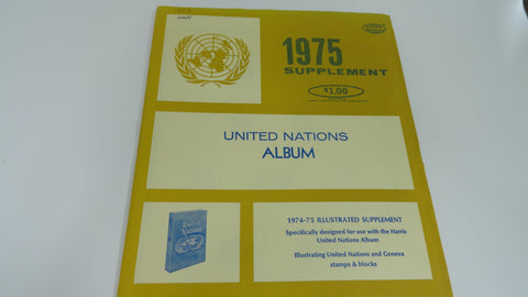 Harris 1975 UN Stamp Album Supplement United Nations X165K NOS
