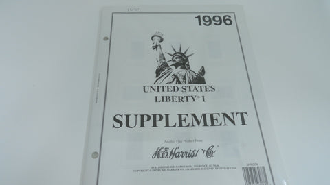 Harris 1996 Liberty I Stamp Album Supplement United States 5HRS74 NOS