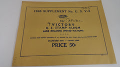 Hygrade 1965 Victory Stamp Album Supplement United States V-5 NOS