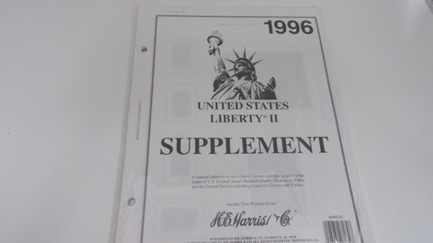 Harris 1996 US Liberty II 2 Stamp Album Supplement United States 5HRS75 NOS