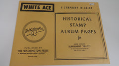 White Ace 1973 United Nations Singles Stamp Album Supplement UN-21 NOS