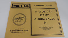 White Ace 1967 UN Singles Stamp Album Supplement United Nations UN-15 NOS