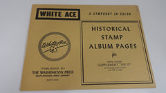 White Ace 1962 UN Singles Stamp Album Supplement United Nations UN-10 NOS