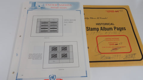 White Ace 1997 UN Marginal Blocks Album Supplement United Nations UNIB-43 NOS