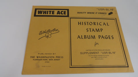White Ace 1985 United States Regular Issue Blocks Album Supplement USR-BL16 NOS