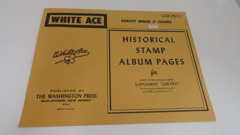 White Ace 1980 United States Regular Issue Plate Blocks Supplement USR-PB11