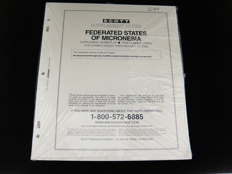 Scott Stamp Supplement 20 Micronesia, Federated States 2005 111MI05
