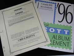 Scott Specialty Stamp Supplement 48 Canada 1996 240S096