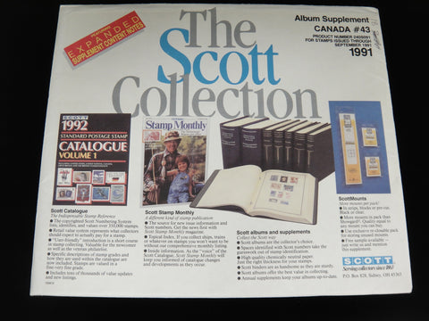 Scott Specialty Stamp Supplement 43 Canada 1991 240S091