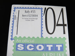 Scott Specialty Stamp Album Supplement 55 Italy 2004 325S004
